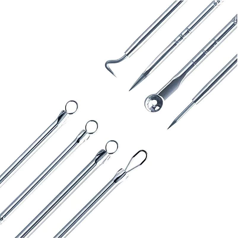 4pcs Stainless Professional Blackhead & Pimple Remover