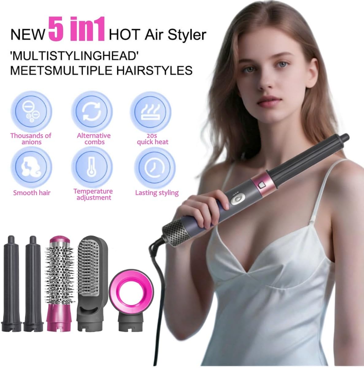 5 in 1 Hair Dryer Brush & Styling Set,