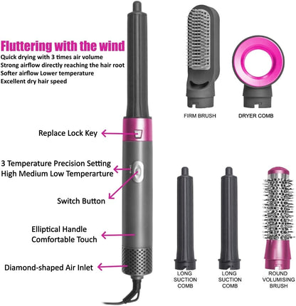 5 in 1 Hair Dryer Brush & Styling Set,