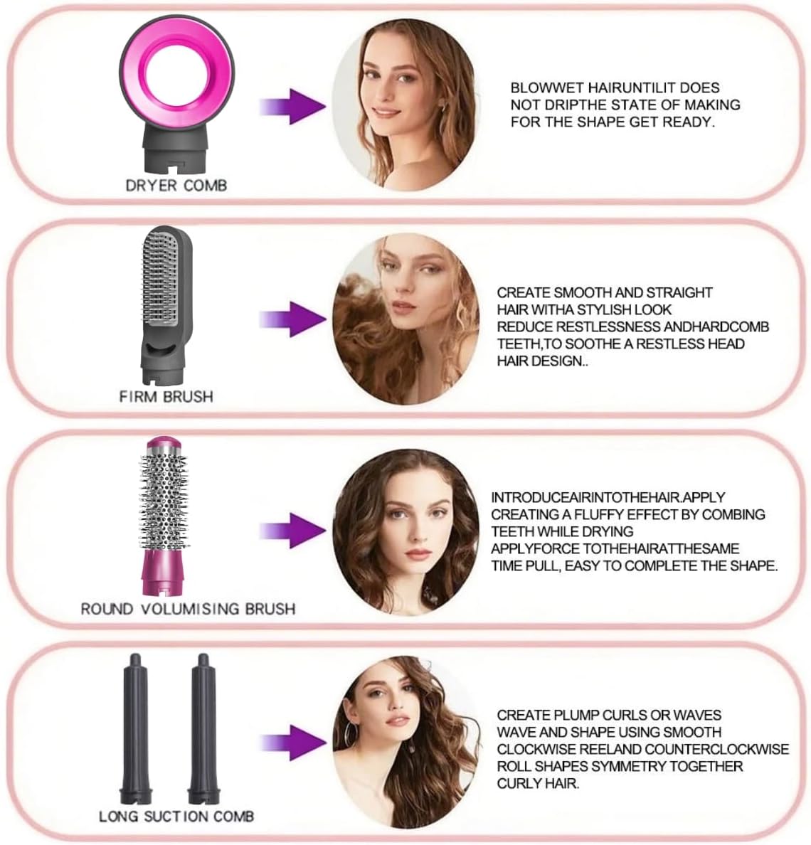 5 in 1 Hair Dryer Brush & Styling Set,
