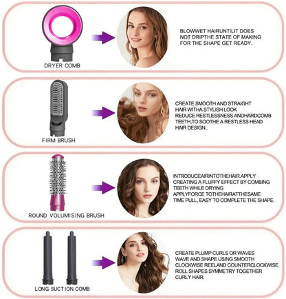 5 in 1 Hair Dryer Brush & Styling Set,