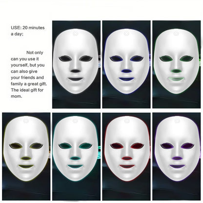 7-color Facial Mask Device, Portable Facial Skincare