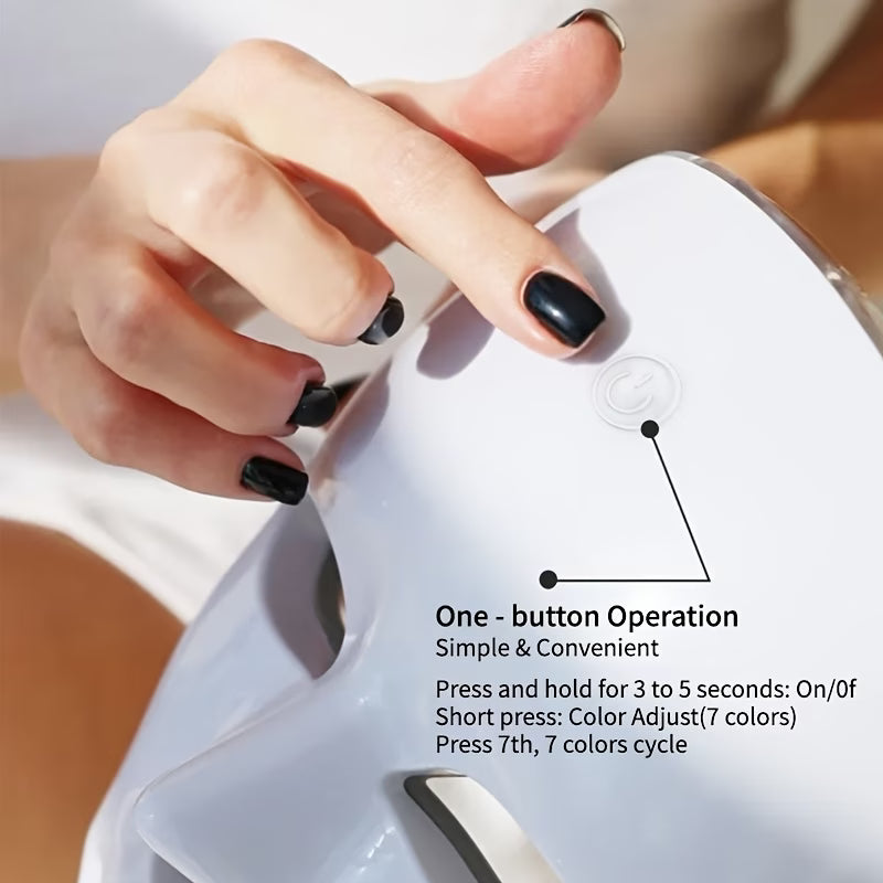 7-color Facial Mask Device, Portable Facial Skincare